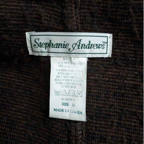 stephanie andrews sherpa teddy fleece maxi coat vintage medium - Picture 5 of 8
